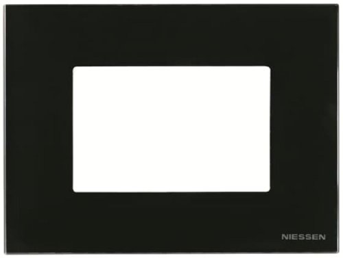 Рамка горизонтальная ABB Niessen Zenit 1-м. 3 мод. N2473 CN стекло черное картинка